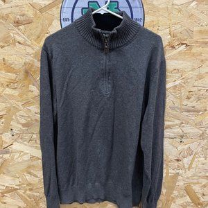 MENS EDDIE BAUER HALF ZIP SWEATER
